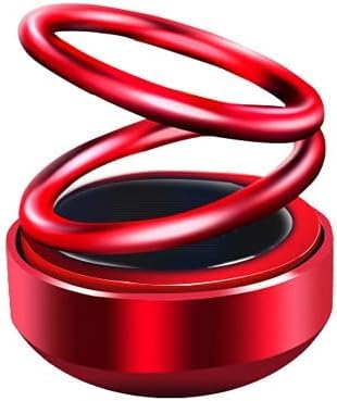 "Ambay Solar Power Car Aroma: 360° Double Ring Rotating Aromatherapy Diffuser for Fresh and Fragrant Travels!"