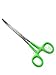 German Vinyl Grip Locking Straight & Curved Hemostat -Hemostat Forceps- Stainless Steel Locking Tweezer Clamps - Ideal Hemostats for Nurses, Fishing Forceps, Crafts and Hobby (Green CVD 6.25