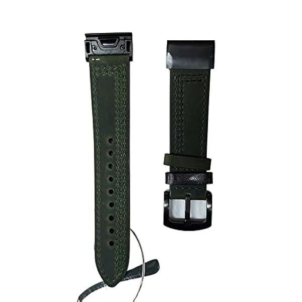 BEDCY Cinturino in pelle per Garmin Fenix 5/5X Plus 6/6XPro Smart Bracelet 22 26mm Quick Easy Fit Wristband Strap Fenix5