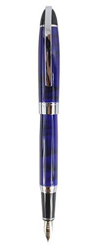 Siplivオリジナルのギフトボックス付き銀クリップ万年筆517 - 青