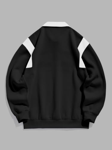 Rosegalette Rugby Shirts for Men Long Sleeve Polo Fleece Lined Sweatshirts - image 6