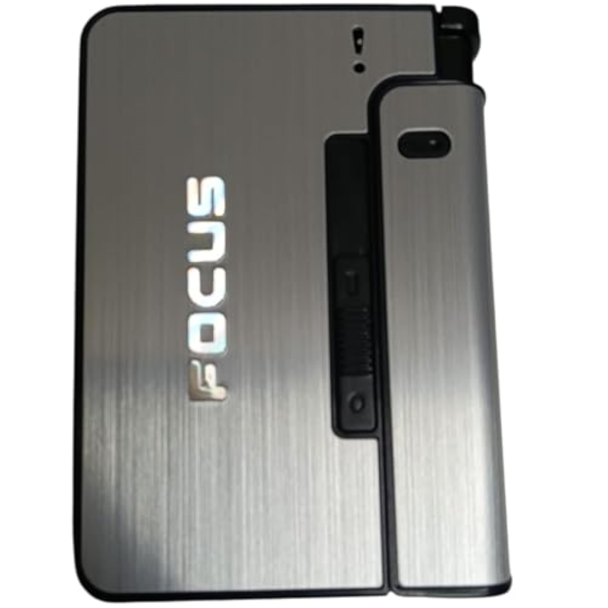 Focus Smart Automatic Cigarette Case with Inbuilt Lighter (Grey)