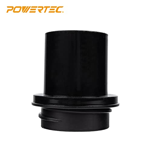 Powertec 70191 Screw End Quick Coupler For 2-1/2” Hose – Left-Hand Threaded Adapter, 2-1/4 X 2-1/2", Black #TOP3