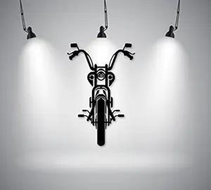 Alien Lasertech Cruise Bike Metal Hanging Wall Art for Bedroom, Living Room, Office, Home and Wall Decoration (1.5 mm Thickness Mild Steel Material With Black Powder Coating) 435mm x 600mm