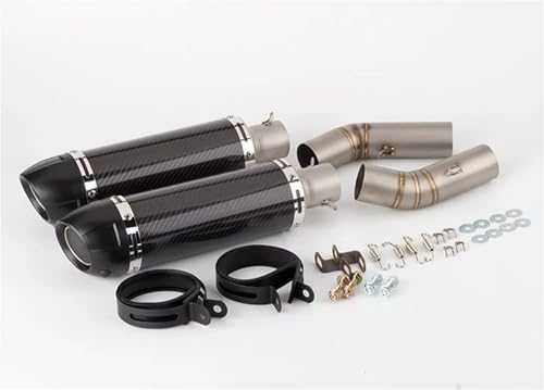 Silencieux pour moto Pour Ducati 848 EVO 1098 1198 S/R 848 Silencieux D'échappement Moto Système Complet Sans Lacet Lien Tuyau Central