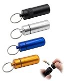 QEQSHQO Cendrier de Poche Portable Anti-Odeur - Lot de 4, avec Couvercle & Porte-clés Idéal pour...