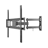 goobay Supporto TV Parete Orientabile 37-70 Pollici 90 Gradi Inclinabile VESA 600x400 Fino a 35 kg Gestione Cavi - Basic FULLMOTION L - 49745