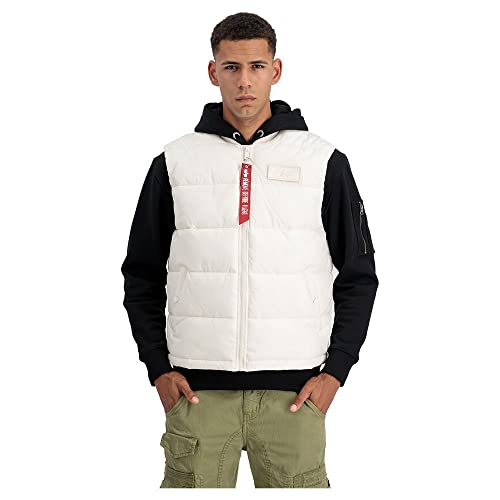 Alpha Industries Puffer Vest LW Weste für Herren Jet Stream White – Ansicht 6