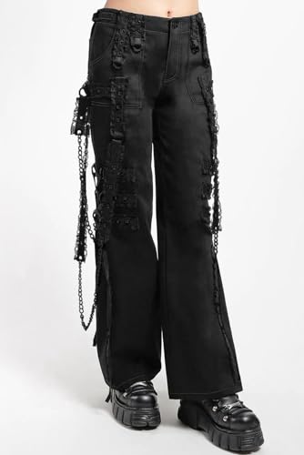 Midnight Dark Street Chain Pants [Black/Black]3