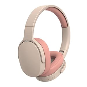 Fiauli Bluetooth-Kopfhörer Beige Rosa