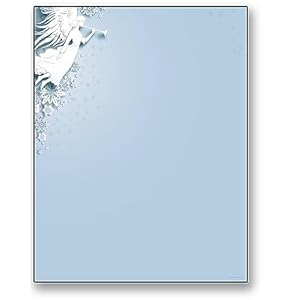 Winter Snow Angel Stationery –...