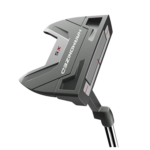 Wilson Harmonized X5 Putter, Made from Microinjected Polymer, Provides a Precision Roll, Features a Seam Grip, Colour: Grey/White/Red, Size: 34"