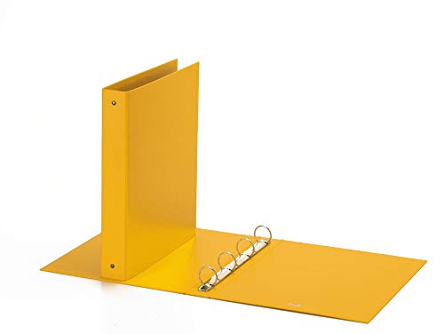 Favorit Raccoglitore 22x30 cm, 4 Anelli 30 mm, Giallo