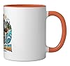 North Carolina Coastal Bear Nature Travel Scenic Ceramic Mug, Orange/White #1