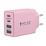 LumFocus – USB C Ladegerät, 40W-4 Ports USBC Stecker Schnellladegerät N