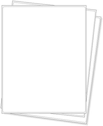 Full Sheet Address Shipping Labels - 8-1/2" x 11" - 100 Labels