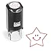 Round Teacher Stamp - Happy Star - RED Ink (Stamp Only)