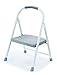 Rubbermaid RMS-1 1-Step Steel Step Stool, 225-pound Capacity, White