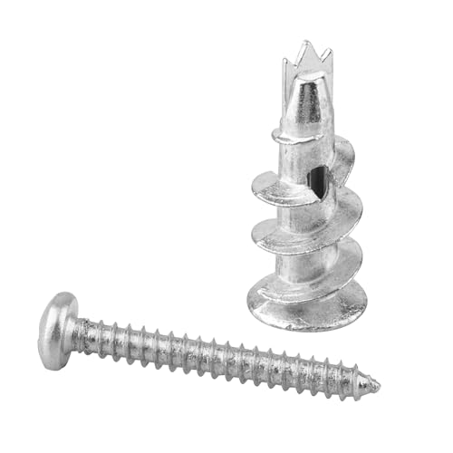 Drywall Anchors and Screws Kit, Self Drilling Anchors, 20PCS Heavy Duty Wall Anchors and 20PCS Screws for Drywall Sheetrock