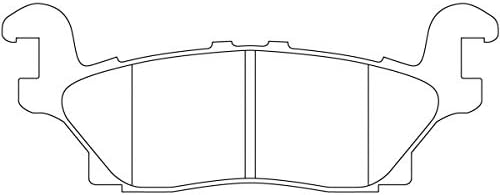 SEGAL Automotive PartsSE 8154-24 Rear Break Pad Replacement For Hummer H3 (2006-10) 15240812