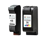 Compatible avec une large gamme de modèles d'imprimantes populaires, notamment les cartouches 45 et 78