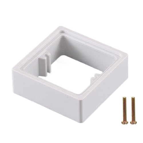XFUYI Extensor de Caja de Toma de Corriente eléctrica con Espaciador de un Solo Enchufe, Extensor de Caja de una Sola vía con Tornillos para Sala de Estar, Escuela y Oficina.