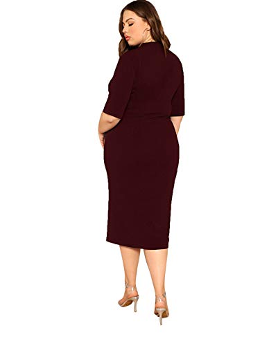Floerns Women's High Neck Bodycon Pencil Dress #TOP30