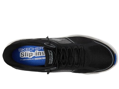 Skechers Women's Go Walk Glide Step 2.0 Elektra Hands Free Slip-Ins Sneaker, Black/White, 7