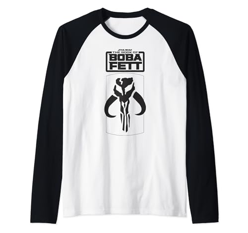 T-shirt Star Wars Boba Fett manches raglan baseball pour collectionneur