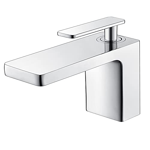 Grifería de baño monomando con efecto cascada y mezclador de agua fría y caliente