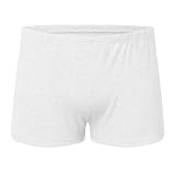 Generisch Herren-Shorts Sommer Herren Täglich Casual Sexy Quarter Shorts Männer Short Sporthose Shorts (White, S)
