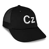 Speedy Pros Trucker Hat Baseball Cap Cz Letters Cotton Dad Hats for Men & Women Black