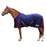 Matériau: Polaire, Doux. Whitaker - Couverture polaire pour chevaux RASTRICK V2 (206 cm) (Bleu marine)
