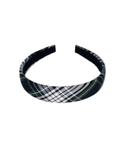 Padded Headband,Back to School,School Uniform Plaid Fabric,Headband,Fashion Hair Accessories,Adults & Girls (Plaid 61, 1, Inches)