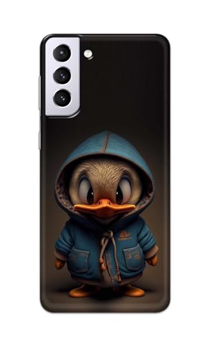 Image of PRINTFIDAA Printed Hard Back Cover Case for Samsung Galaxy S21 5G Back Cover (Animated Duck) -112