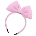 YAXAMING Halloween Bow Headband Bowknot Hair Hoops Bands Bow Headpiece Hairband Women Christmas Holiday Festival Carnival Parade Wedding Masquerade Cosplay Dress Up Birthday Party Accessories Pink