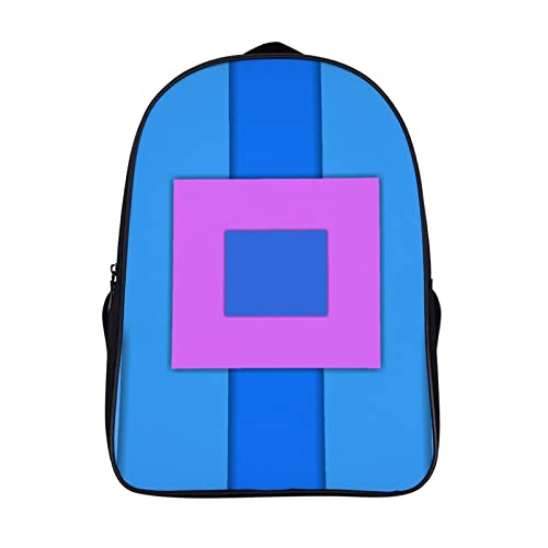 Sac à dos scolaire enfants bleu fashion cartable mixte 3D 40x28x16cm