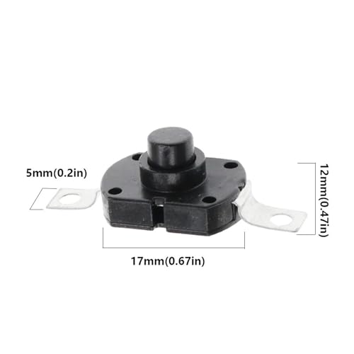 Interruptor de linterna 1712KD para reparar pulsadores dañados en linternas LED 5