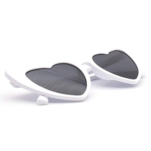 Heart Shaped Sunglasses for Women Cat Eye Mod Style Retro Glasses4