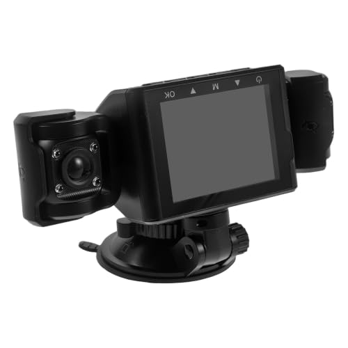 Caméra Dashcam Voiture 4 Lentilles 1080p Avant 480p Intérieur ABS