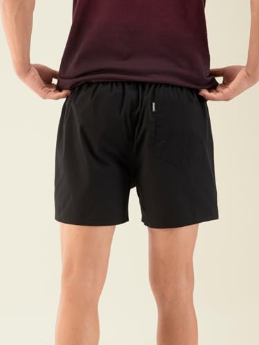 Image of DaMENSCH Solid Breeeze Inner Boxers, Ultra-Light Men Boxer Shorts for Men, 100% Cotton Half Pant for Man, Breathable Woven Inner Cotton Shorts