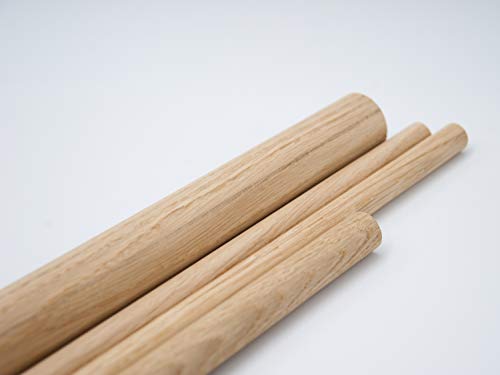 10 Stk Rundstab aus Eiche 10 mm, Länge 100 cm - Holzstäbe aus Eiche made in Austria