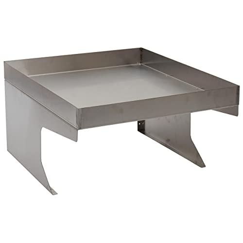 PROREGAL Mähroboter-Garage mit Pflanzkasten HxBxT 37x60x70cm Metall Edelstahl Dach Unterstand für Rasenmäher universal