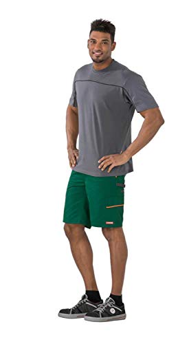 Planam Taglia XXL Uomo Visline Shorts Verde Arancia Ardesia Modello 2472