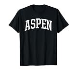 Distressed Aspen T-Shirt, Retro Aspen Sports...