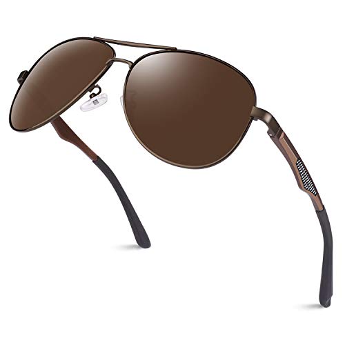 Image of GQUEEN Classic Pilot Polarized Sunglasses Men Women Retro Shades UV400 MOS1