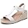DREAM PAIRS Women's Wedge Sandals, Open Espadrille Sandals with T-Strap, Comfortable Platform Wedges with Arch Support for Leisure & Beach Summer Shoes 40 EU White