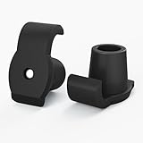 supregear Walker Ski-gleiter (2er-pack) - Zubehör für Senioren-faltgehwagen, Robuste Langlebige Fußgleiter für Hinterbeine, Universelle Ersatzgleiterkappen, 25 mm - Schwarz