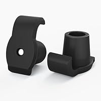 supregear Walker Ski-gleiter (2er-pack) - Zubehör für Senioren-faltgehwagen, Robuste Langlebige Fußgleiter für Hinterbeine, Universelle Ersatzgleiterkappen, 25 mm - Schwarz
