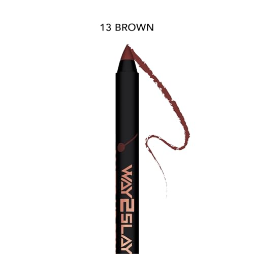 Image of MARY JO K Matte Lip Pencil | Bold Definition | Creamy Matte Formula | Intense Color Payoff | Long-Lasting Wear | Precision Tip | Castor Oil | 1.5g | 13 Brown